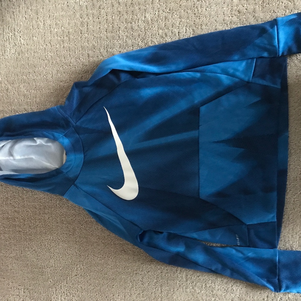 Blue and blackish Nike hoodie